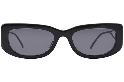 Prada PR 14YS 53 Dark Grey & Black Sunglasses.